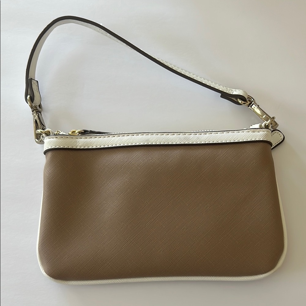 Clarks Brown and White Small Purse‎